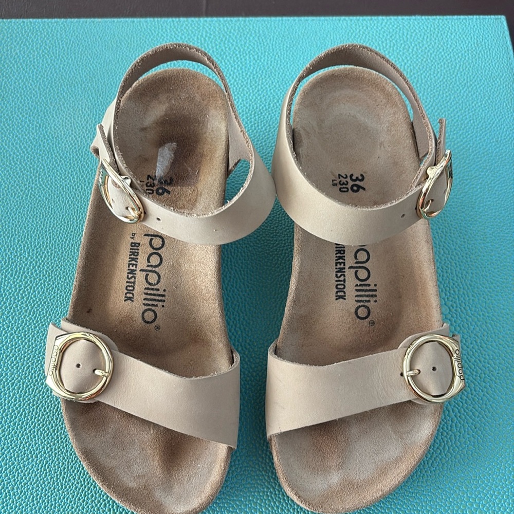 NWOT Papillio by Birkenstock Wedge sandals size 6 (36)